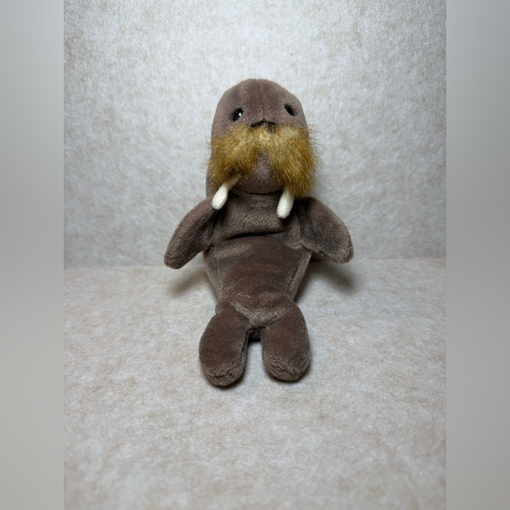 Vintage Rare Ty Beanie Babies Jolly The Walrus Plush Kids Toy 1996